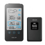 ΥΓΡΟΜΕΤΡΟ ΘΕΡΜΟΜΕΤΡΟ BALDR DIGITAL LCD INDOOR OUTDOOR WEATHER STATION THERMOMETER HYGROMETER WITH TOUCH SCREEN ΜΑΥΡΟ