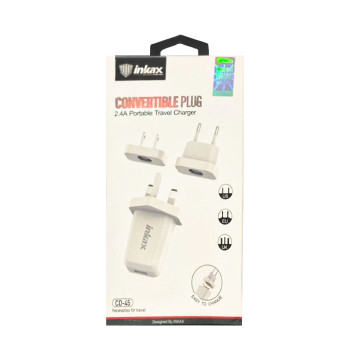 Inkax Φορτιστής Χωρίς Καλώδιο με Θύρα USB-A (CD-45) - Χρώμα: Λευκό Inkax Φορτιστής Χωρίς Καλώδιο με Θύρα USB-A (CD-45) - Χρώμα: Λευκό