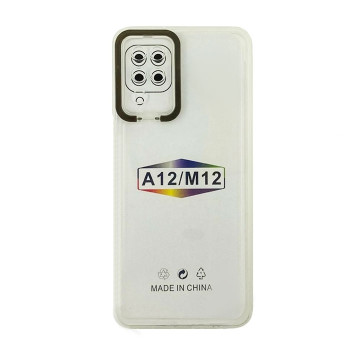 Θήκη Σιλικόνης Fashion Candy με Μαύρο Πλαίσιο Κάμερας για Samsung A12 Χρώμα: Μαύρο