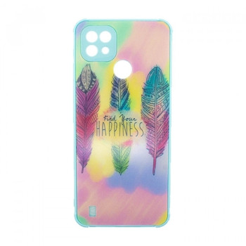 Θήκη Πλάτης Πλαστική με Σχέδια για Realme C21 - Χρώμα: Γαλάζιο με Φτέρα Θήκη Πλάτης Πλαστική με Σχέδια για Realme C21 - Χρώμα: Γαλάζιο με Φτέρα