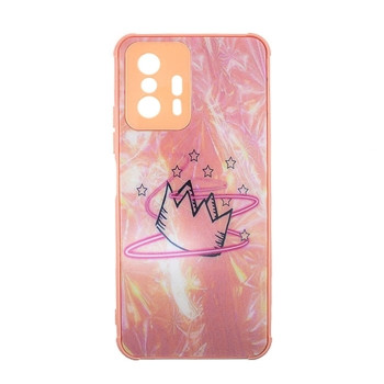 Θήκη Πλάτης Πλαστική με Σχέδια για Xiaomi Mi 11T - Χρώμα: Απαλό Ρόζ με Στέμμα Θήκη Πλάτης Πλαστική με Σχέδια για Xiaomi Mi 11T - Χρώμα: Απαλό Ρόζ με Στέμμα