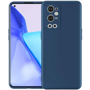 Θήκη Πλάτης Σιλικόνης Soft για Oneplus 9 Pro - Χρώμα: Σκούρο Μπλέ