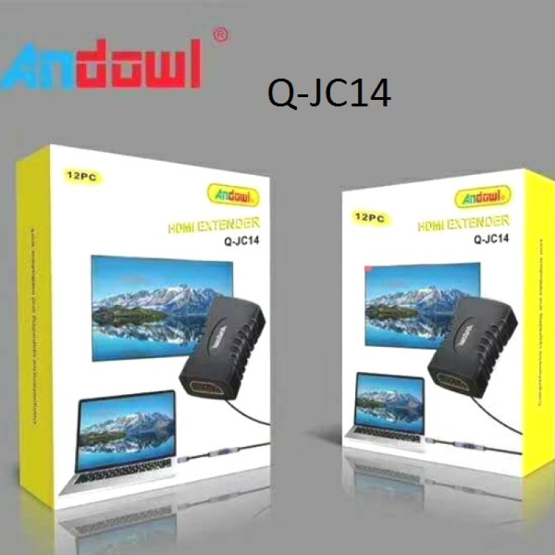 Andowl Q-JC14 Μετατροπέας HDMI Female σε HDMI Female 1 Τεμάχιο Bulk - Χρώμα: Μαύρο
