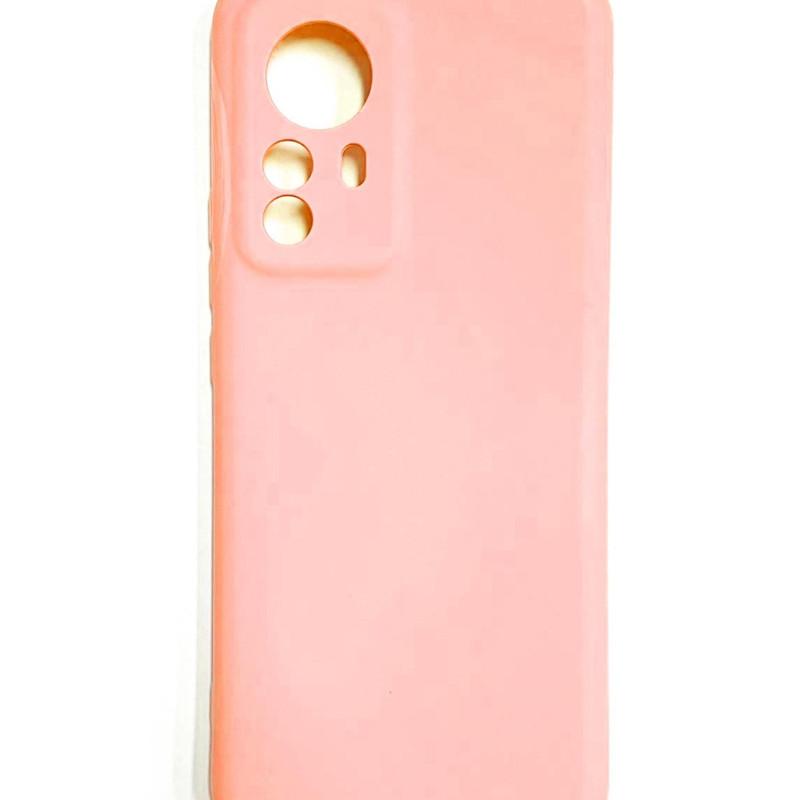 Θήκη Πλάτης Σιλικόνης Απλή για Xiaomi Mi 12 Pro - Χρώμα: Απαλό Ρόζ
