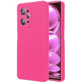 Θήκη Πλάτης Σιλικόνης Soft για Xiaomi Redmi 12 4G - Χρώμα: Φούξια
