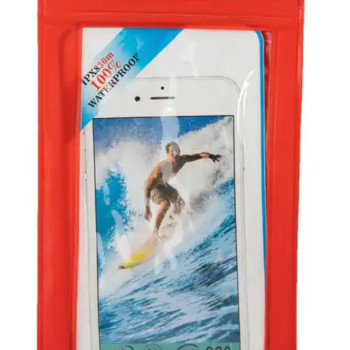 Αδιάβροχο Τσαντάκι για Κινητά 6'' - Χρώμα: Κοκκινο/Μαυρο