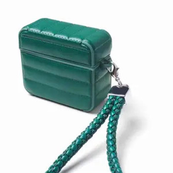 Θήκη Puffer Jacket με Λουράκι για Apple AirPods 3 - Χρώμα: Πράσινο Θήκη Puffer Jacket με Λουράκι για Apple AirPods 3 - Χρώμα: Πράσινο