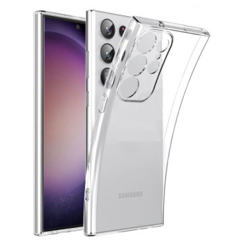 Θήκη Πλάτης Σιλικόνης Απλή για Samsung Galaxy S25 Ultra - Χρώμα: Διάφανο