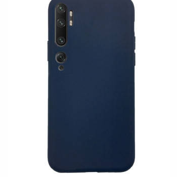 Θήκη Πλάτης Σιλικόνης Απλή για Xiaomi Mi Note 10 Pro - Χρώμα: Σκούρο Μπλέ