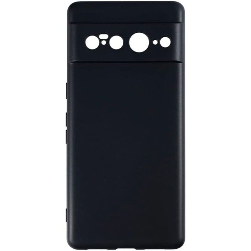 Θήκη Πλάτης Σιλικόνης Soft για Google Pixel 7 Pro - Χρώμα: Μαύρο