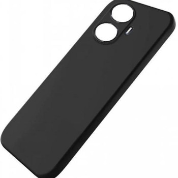 Θήκη Πλάτης Σιλικόνης Soft για Realme C55 - Χρώμα: Μαύρο