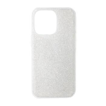 Θήκη Πλάτης Σιλικόνης Απλή με Glitter για Apple iPhone 16 Pro - Χρώμα: Ασημί Θήκη Πλάτης Σιλικόνης Απλή με Glitter για Apple iPhone 16 Pro - Χρώμα: Ασημί