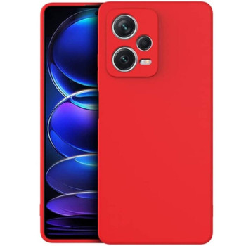 Θήκη Πλάτης Σιλικόνης Soft για Xiaomi Poco X5 - Χρώμα: Κόκκινο