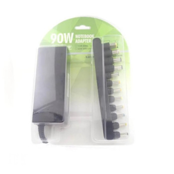 90W Universal Φορτιστής Laptop με Αποσπώμενο Καλώδιο Τροφοδοσίας & Σετ Βυσμάτων - Χρώμα: Μαύρο 90W Universal Φορτιστής Laptop με Αποσπώμενο Καλώδιο Τροφοδοσίας & Σετ Βυσμάτων - Χρώμα: Μαύρο