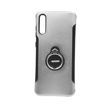 Σκληρή Θήκη Πλάτης Motomo με Βάση Στήριξης για Samsung Galaxy A70 - Χρώμα: Ασημί Σκληρή Θήκη Πλάτης Motomo με Βάση Στήριξης για Samsung Galaxy A70 - Χρώμα: Ασημί