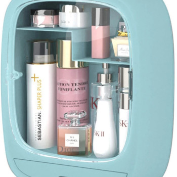 Κουτί Οργάνωσης & Αποθήκευσης Καλλυντικών & Κοσμημάτων Τοίχου - Χρώμα: Γαλάζιο