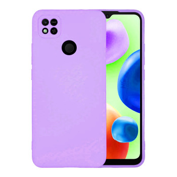 Θήκη Πλάτης Σιλικόνης Soft με Προστασία Κάμερας για Xiaomi Redmi 9C / 10A - Χρώμα: Λιλά