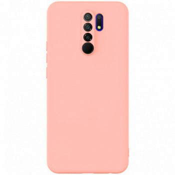 Θήκη Πλάτης Σιλικόνης Απλή για Xiaomi Redmi 9 - Χρώμα: Ρόζ