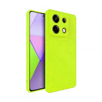 Θήκη Πλάτης Σιλικόνης Soft για Samsung Galaxy Redmi Note 13 4G - Χρώμα: Φωσφοριζέ Κίτρινο