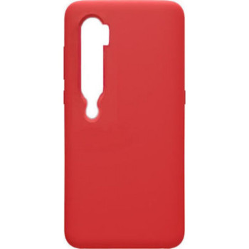 Θήκη Πλάτης Σιλικόνης Απλή για Xiaomi Mi 10 / Mi 10 Pro - Χρώμα: Κόκκινο