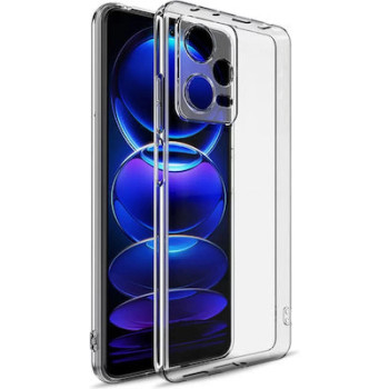 Θήκη Πλάτης Σιλικόνης Απλή για Xiaomi Redmi Note 12 5G - Χρώμα: Διάφανο