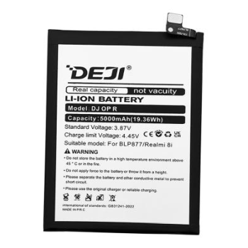 DEJI BLP877 Συμβατή Μπαταρία Αντικατάστασης για Realme 8I,Realme C33 (RMX3624-RMX3151) - 5000mAh
