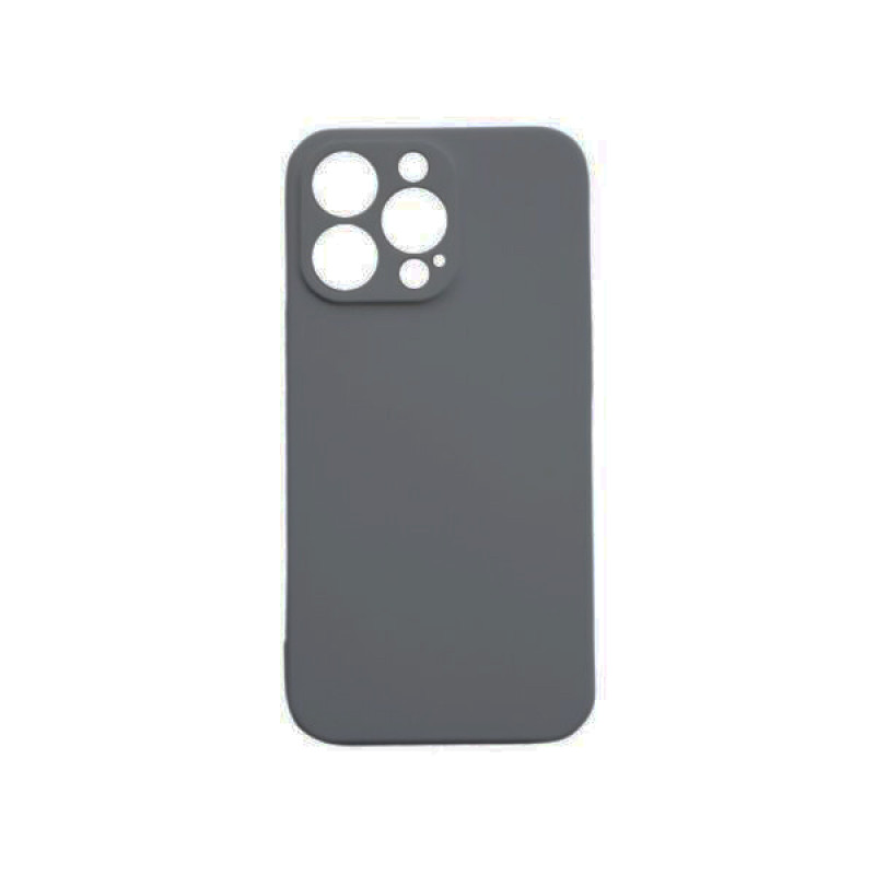 Θήκη Πλάτης Σιλικόνης Soft για Apple iPhone 14 Pro - Χρώμα: Σκούρο Γκρί