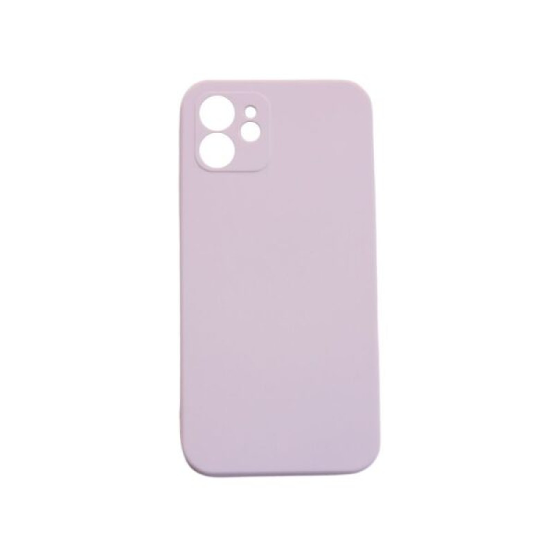 Θήκη Πλάτης Σιλικόνης Soft για Apple iPhone 12 Mini - Χρώμα: Μώβ