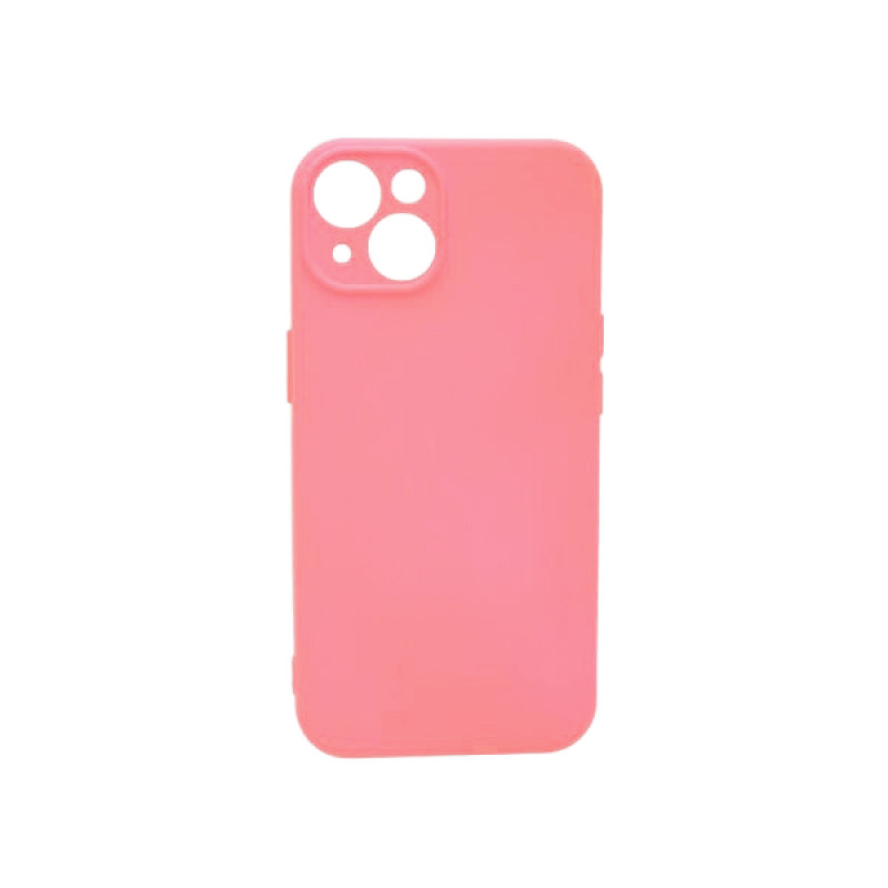 Θήκη Πλάτης Σιλικόνης Απλή για Apple iPhone 13 Mini - Χρώμα: Ρόζ