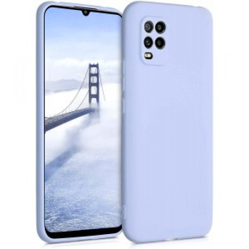 Θήκη Πλάτης Σιλικόνης Soft για Xiaomi Mi 10 Lite - Χρώμα: Λιλά