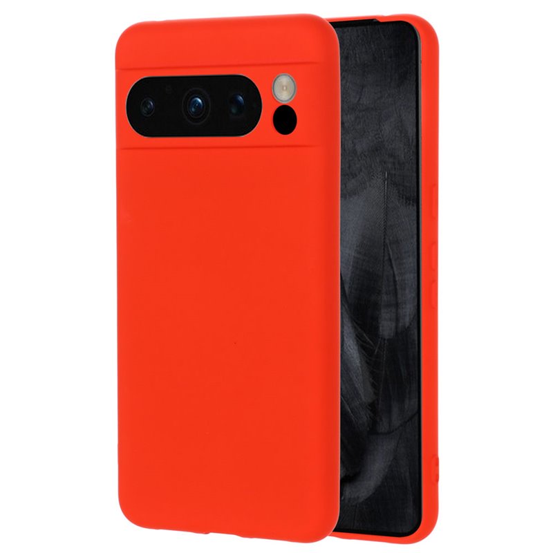 Θήκη Πλάτης Σιλικόνης Soft για Google Pixel 8 Pro - Χρώμα: Κόκκινο