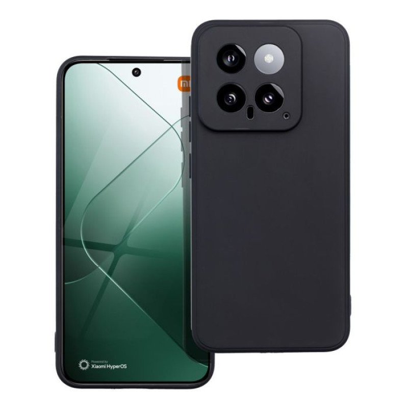 Θήκη Πλάτης Σιλικόνης Soft για Xiaomi Mi 14 - Χρώμα: Μαύρο