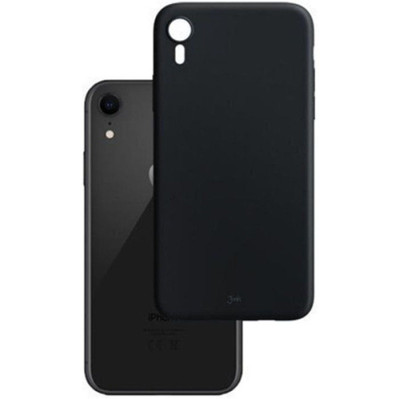 Θήκη Πλάτης Σιλικόνης Απλή για Apple iPhone XR - Χρώμα: Μαύρο