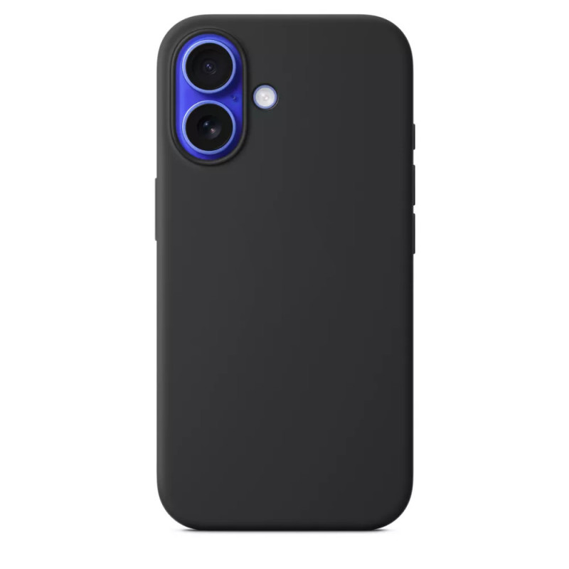 Θήκη Πλάτης Σιλικόνης Απλή για Apple iPhone 16 - Χρώμα: Μαύρο