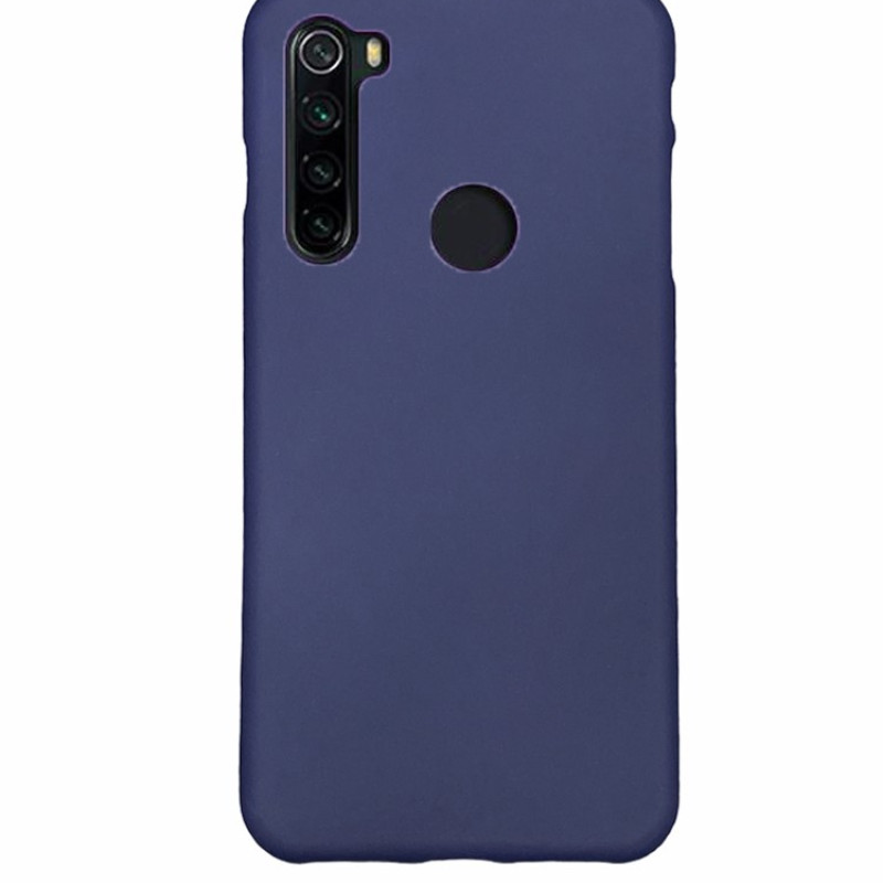Θήκη Πλάτης Σιλικόνης Soft για Xiaomi Redmi Note 8 - Χρώμα: Σκούρο Μπλε