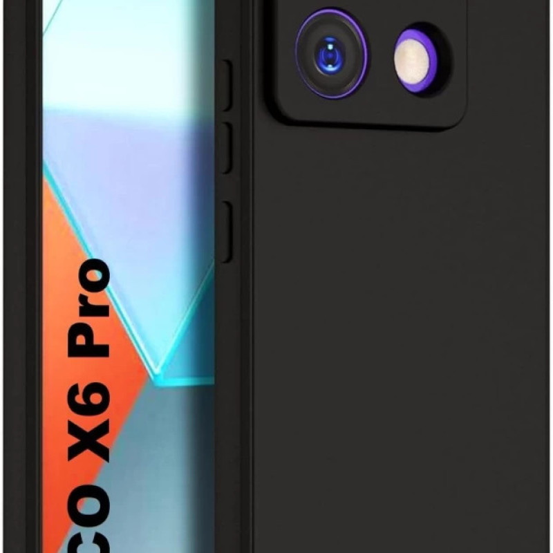 Θήκη Πλάτης Σιλικόνης Soft για Xiaomi Poco X6 Pro - Χρώμα: Μαύρο