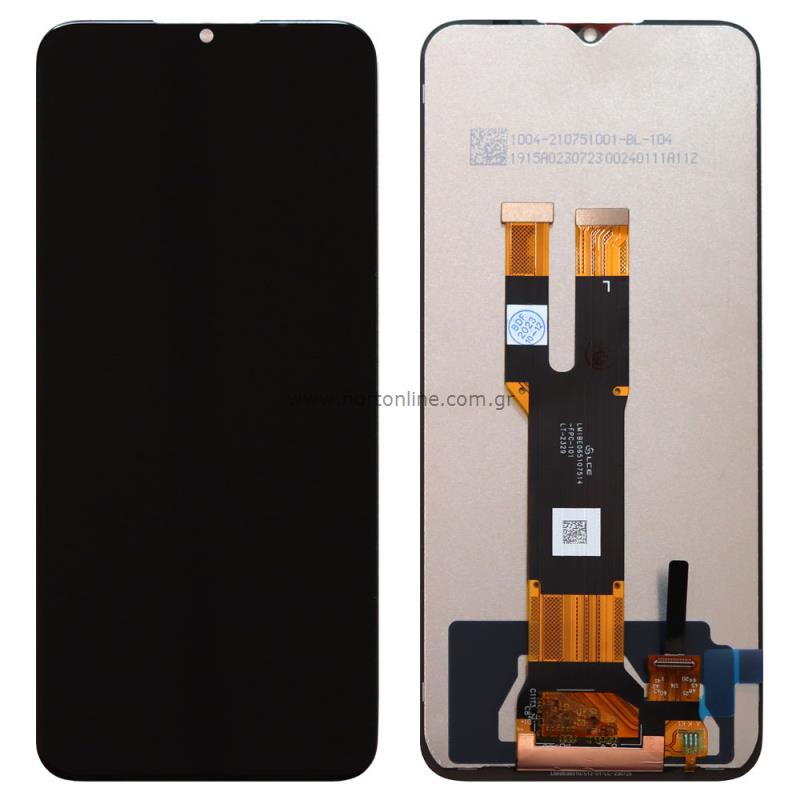 Οθόνη LCD με Μηχανισμό Αφής για Nokia C32/C22 - Χρώμα: Μαύρο