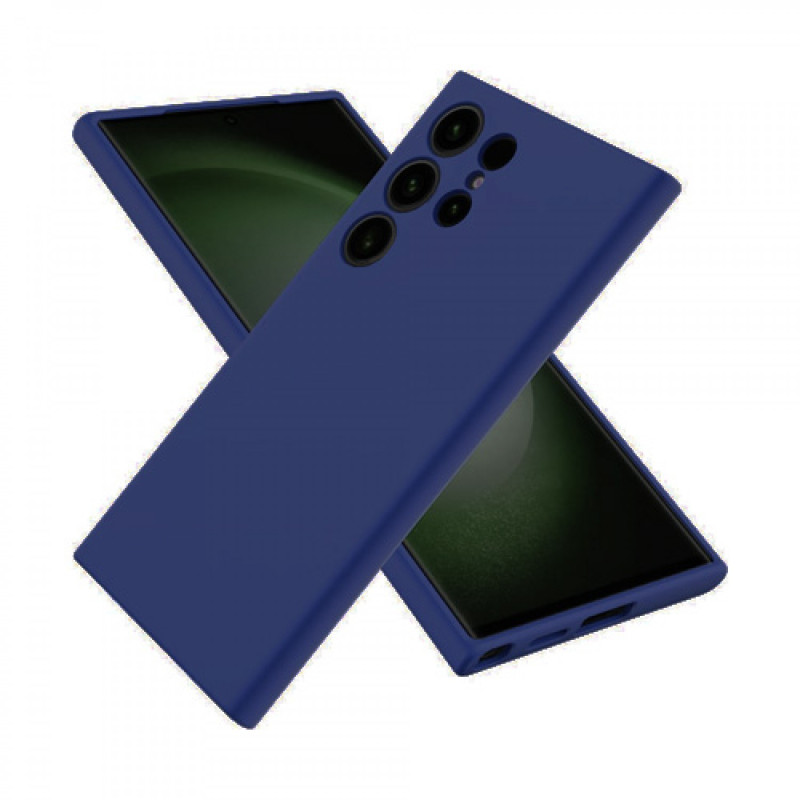 Θήκη Πλάτης Σιλικόνης Soft για Samsung Galaxy S25 Ultra - Χρώμα: Σκούρο Μπλε