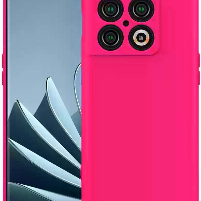 Θήκη Πλάτης Σιλικόνης Soft για Oneplus 10 Pro - Χρώμα: Φούξια