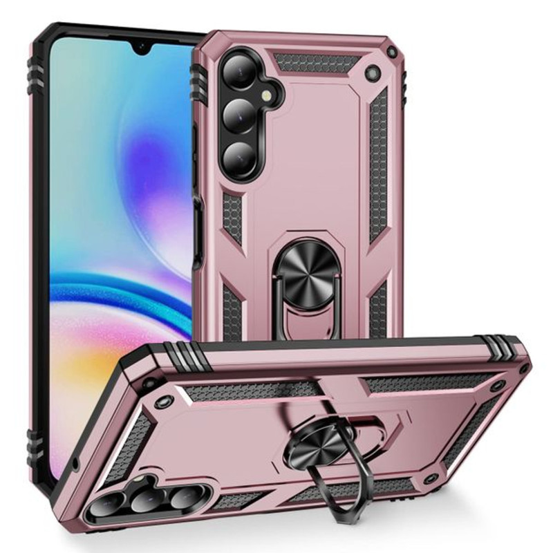 Σκληρή Θήκη Πλάτης Armor με Βάση Στήριξης για Samsung Galaxy A55 - Χρώμα: Ροζ Χρυσό