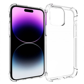 Θήκη Πλάτης Σιλικόνης Anti Shock για Apple iPhone 15 Pro Max - Χρώμα: Διάφανο