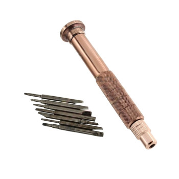 BST NO.068 Κατσαβίδι με 7 διαφορετικές μύτες / Screwdriver with 7 different tips - Χρώμα: Ροζ Χρυσό