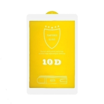 Full Glue Full Cover Tζαμάκι Προστασίας Οθόνης για Huawei MediaPad M5 Lite 10.1- Χρώμα: Λευκό