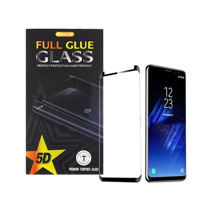 Full Cover Side Glue Tζαμάκι Προστασίας Οθόνης για Huawei Mate 30 Pro - Χρώμα: Μαύρο