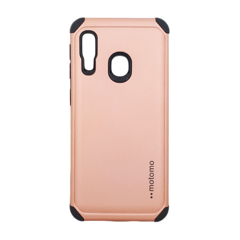 Σκληρή Θήκη Πλάτης Motomo για Samsung A202F Galaxy A20e - Χρώμα: Ρόζ Χρυσό