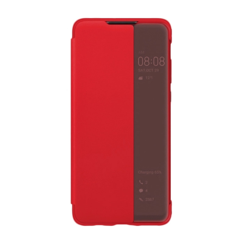 Θήκη Smart View Flip για Samsung A705F Galaxy A70 - Χρώμα: Κόκκινο