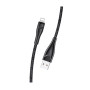 USAMS US-SJ397 U41 Καλώδιο Φόρτισης 3m Lightning Braided Data Charging Cable - Χρώμα: Μαύρο