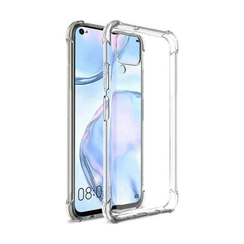 Θήκη Πλάτης Σιλικόνης Anti Shock για Huawei P40 Lite - Χρώμα: Διάφανο