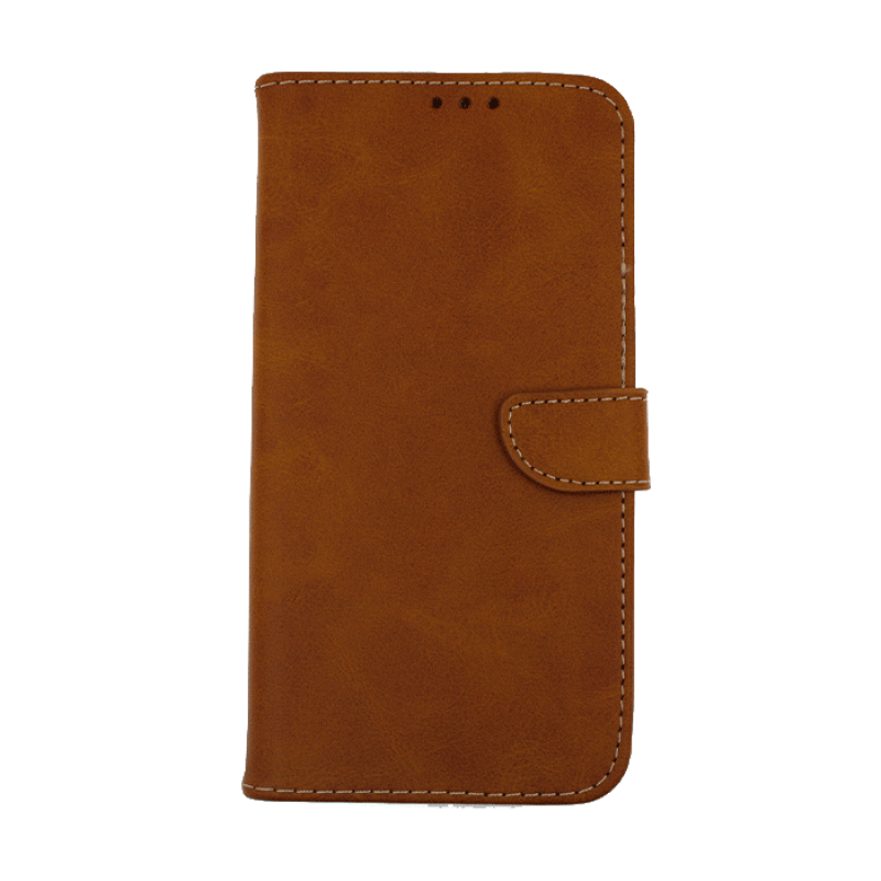 Θήκη Βιβλίο με Κλίπ για Xiaomi Redmi Note 9 - Χρώμα: Καφέ Ταμπά
