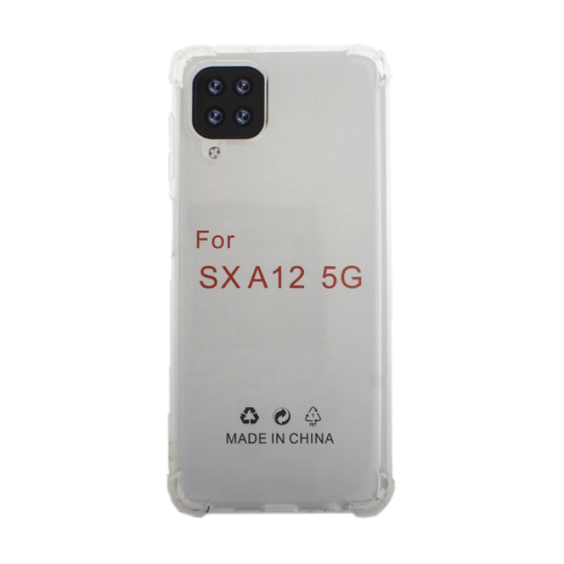 Θήκη Πλάτης Σιλικόνης Anti Shock για Samsung Galaxy A12 Nacho A127F - Χρώμα: Διάφανο